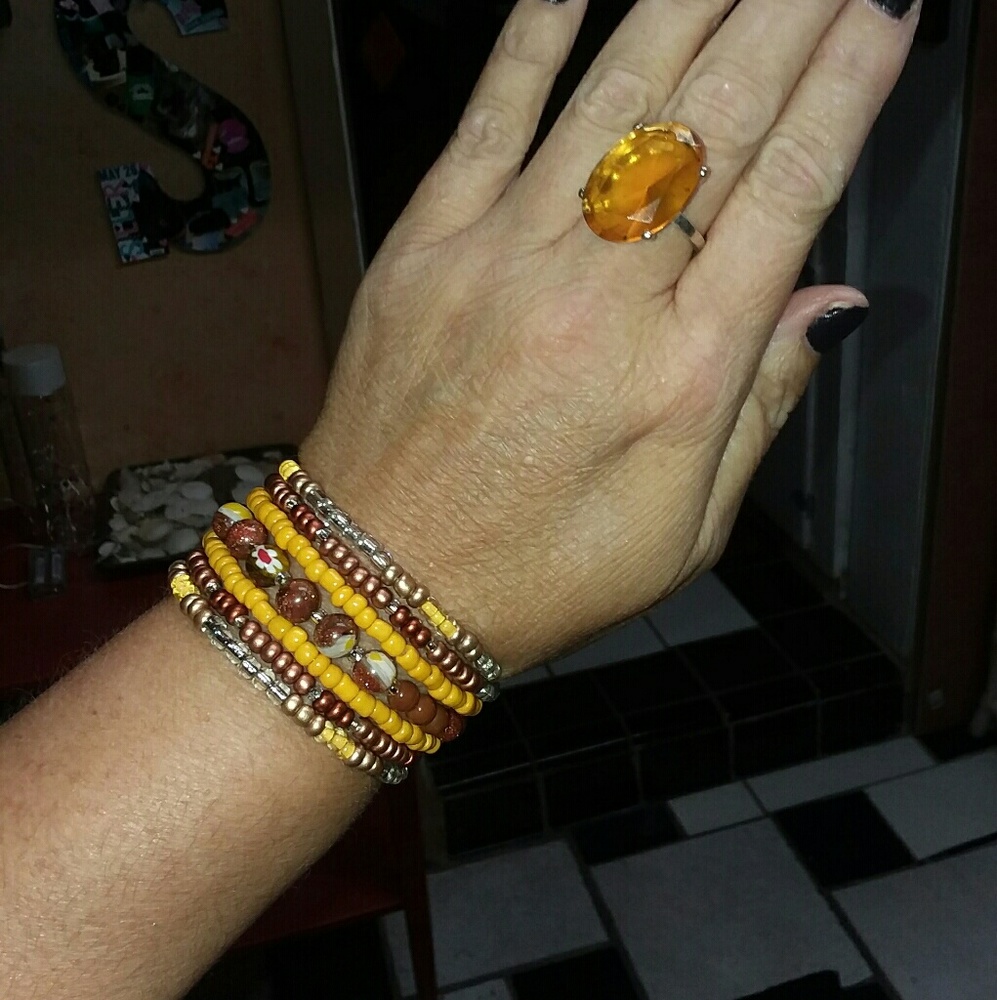 Handmade loop wire bracelet